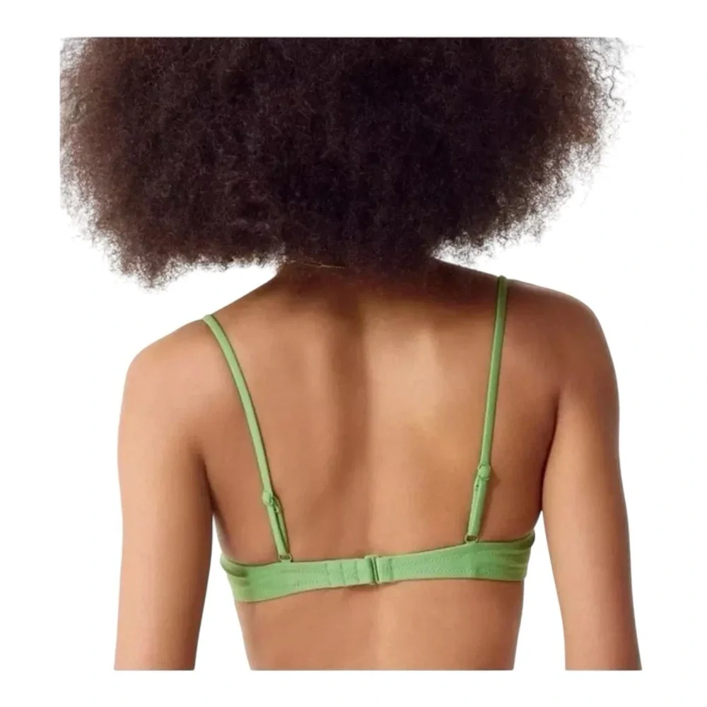 J.‎ Crew Balconette Underwire Bikini Top Size 32C Rustic Willow Green BX612 New